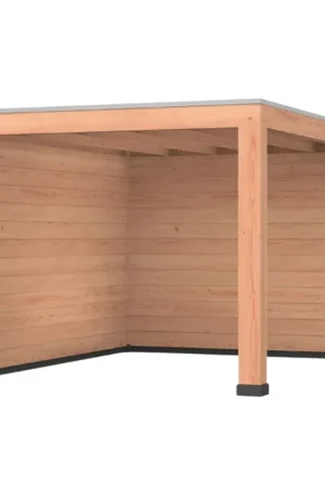 Lage Kosten Douglas overkapping, 300 x 400, met achterwand en zijwand, Westwood Robuust